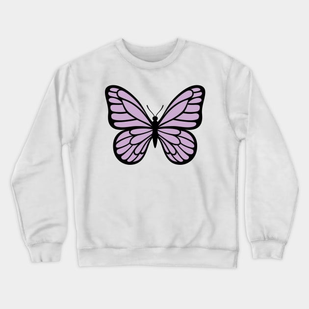 purple Butterfly Crewneck Sweatshirt by elhlaouistore